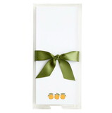 Sippin' Pretty Rectangle Notepaper with Acrylic Tray - Oranges