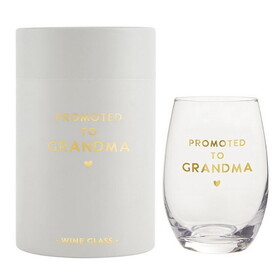 Stephan Baby Wine Glass - Promoted To Grandma