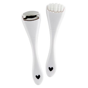 Bella Spa To-Go Set - White Rollers with White Bag