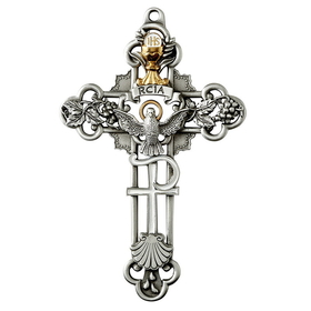 Christian Brands P68E05 5" Enamel Sacramental Cross- RCIA