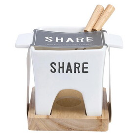 Faithworks P6955 Face to Face Mini Fondue Pot - Share