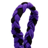 Faithworks Pom Braid Headband - Black/Purple