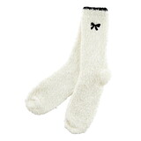 Bella P7147 Cozy Socks in Ornament - Black Bow/Trim