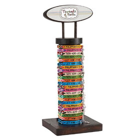 Kingdom Jewelry Filled Display - Faith Hope Love Bracelets - 60 pcs