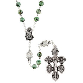 Creed Our Lady of Guadalupe and Juan Diego Dual Medal Crucifix Rosary