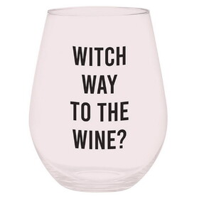 Slant P7829 Jumbo Stemless Wine Glass - Witch Way to the Wine