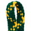 Faithworks P80386 Wide PomBraid Headband - Bottle Green/Yellow Gold