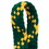 Faithworks P80386 Wide PomBraid Headband - Bottle Green/Yellow Gold