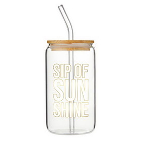 Slant P9007 Glass Tumbler - Sip Of Sunshine