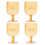 Slant P9017 Set of 4 Stackable Wine Glass - Sunshine and Cocktails