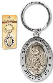 Christian Brands PD020 St  Michael Revolving Key Ring