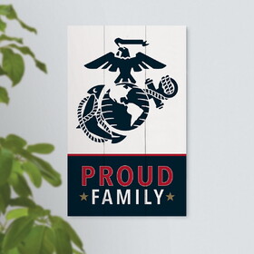 Faithworks PNL1048 USMC Proud Family Pallet Decor