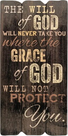 Faithworks PNS0010 Small Fence Post - The Will of God Grace of God