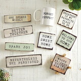 P.Graham Dunn PPJ2006 Happy Thoughts Collection Stick Sign - Nevertheless