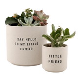 PURE Design R0020 Ceramic Planting Pots - Set of 2