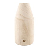 PURE Design R0021 Paulownia Wood Vase - Heart