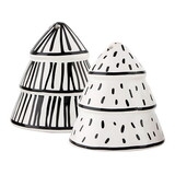 PURE Design Ceramic Salt + Pepper Tree Shakers
