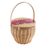Tablesugar R0057 Picnic Basket Table - Flower