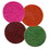 PURE Design R0084 Wool Felt Coasters - Pink + Spice + Maroon + Green
