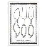 Tablesugar Leaf-Shaped Handle Cheese Knives - Gold