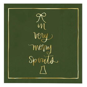 PURE Design R0104 Cocktail Napkins - Merry Spirit