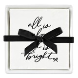 PURE Design Ceramic Napkin Tray + Napkins - All is Bright