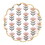 Tablesugar R0159 Scalloped Paper Plates - Flowers
