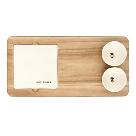 Tablesugar R0168 Dessert Board with Ceramic Tray + Bowls