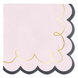 Tablesugar R0190 Scalloped Cocktail Napkins - Squiggles