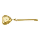 Sippin' Pretty Gold Heart Strainer