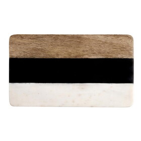 Tablesugar R0213 Striped Marble + Wood Board