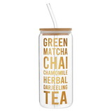 Sippin' Pretty Glass Cold Brew Tumbler - Tea