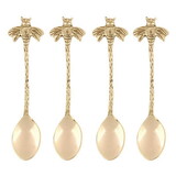 Sippin' Pretty R0224 Gold Bee Spoons - Set of 4