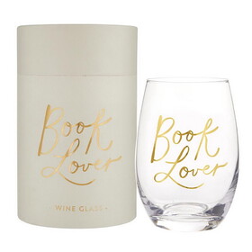 Sippin' Pretty Stemless Wine Glass - Book Lover