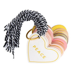 Holiday Gift Tag Book - Die-Cut Hearts