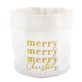 Holiday Washable Paper Pouches - Small - Merry Christmas