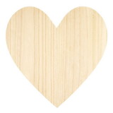 Holiday Paulownia Wood Heart Board