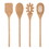 Face to Face R0336 Face to Face Wood Utensil Set - Home Made - Set of 4