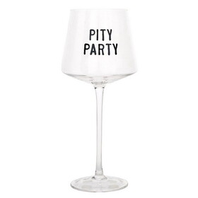 Face to Face Wine Glass - Pity Party