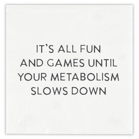 Face to Face Paper Cocktail Napkins - Fun and Games