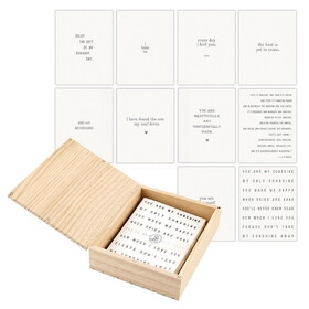 Face to Face R0391 Greeting Card Set with Wood Box - Life is Amazing