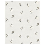 Bella Luxe Throw - White Rings