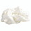 Bella Large Diamond Ornament Satin Rhinestone Scrunchie - Ivory