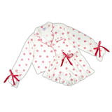 Bella R0824 Cropped PJ Set + Velvet Ties - Moroccan