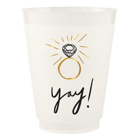 Wedding R0897 Frost Cups - Yay! - Set of 8