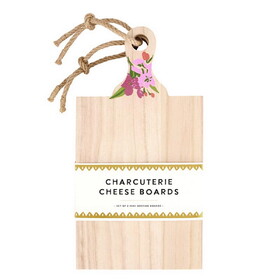 PURE Design R0997 Mini Paulownia Wood Flower Boards - Set of 2