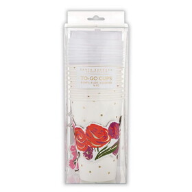 Tablesugar R0999 Paper To-Go Cup Sets - Moroccan Flower