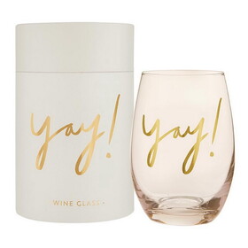 Sips Stemless Wine Glass - Yay!