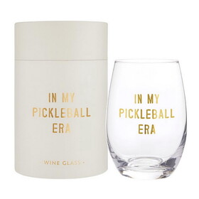 Sips Stemless Wine Glass - Pickleball Era