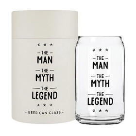Sips Beer Glass - Man Myth Legend